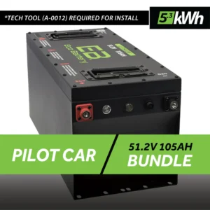 Pilot EV Eco Lithium 51v 105Ah GEN3 Battery Bundle - Skinny