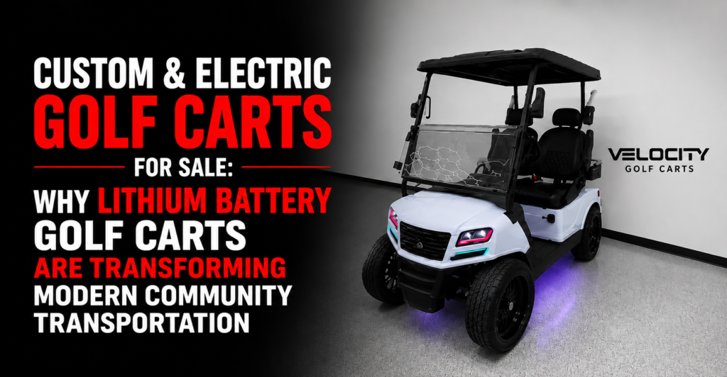 Custom & Electric Golf Carts for Sale: Why Lithium Battery Golf Carts Are Transforming Modern Community Transportation