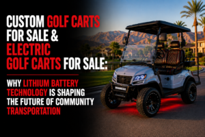 Custom Golf Carts for Sale & Electric Golf Carts for Sale: Why Lithium Battery Technology Is Shaping the Future of Community Transportation